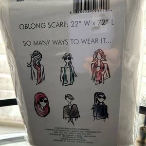 Scarf, off white, cream,Travel,soft, comfortable, can be worn as a light blanket